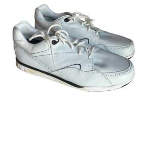 Etonic Golf Cleats Shoe White Size 9M ST PLUS #7600 Leather Sneaker Athletic Vtg